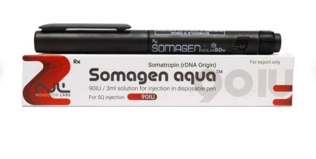 SOMAGEN AQUA 90 IU PEN | physsportsmed